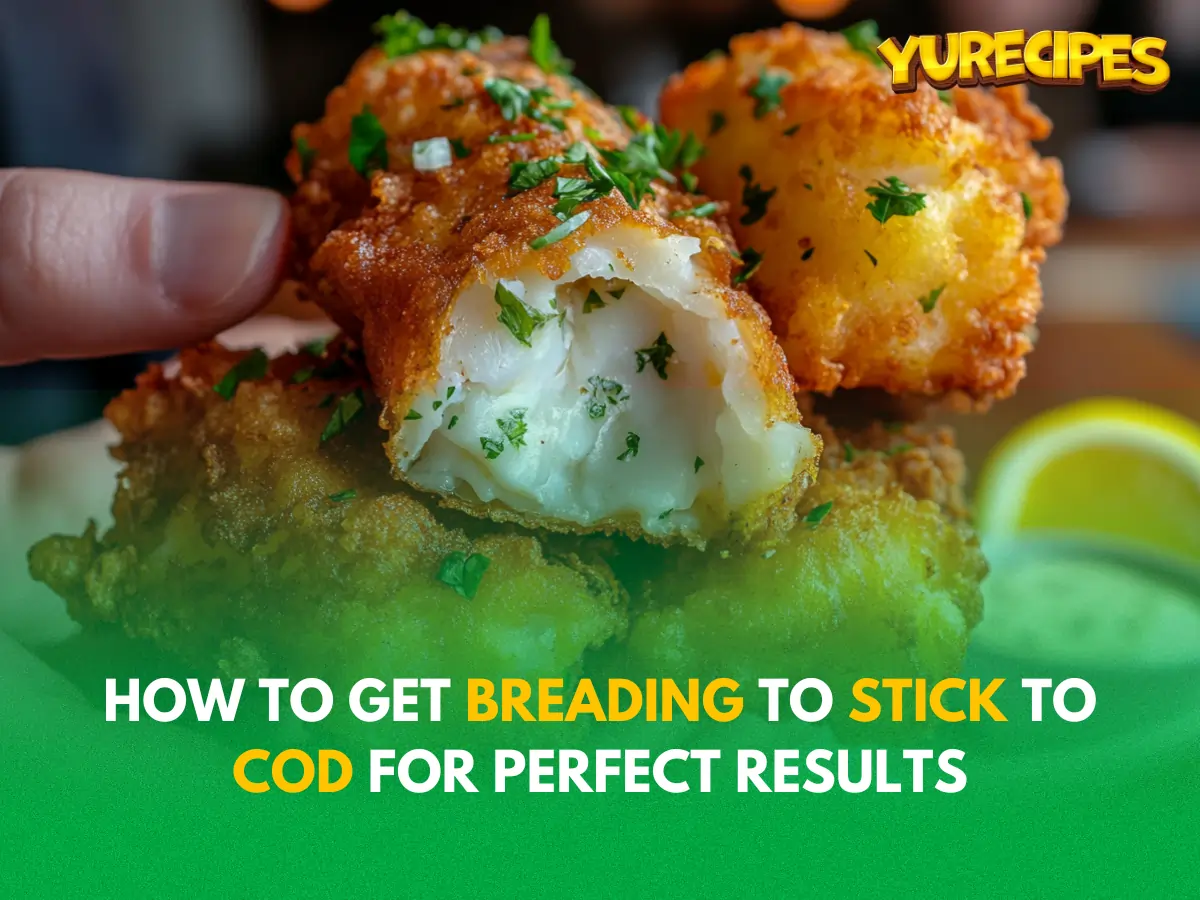 how to get breading to stick to cod