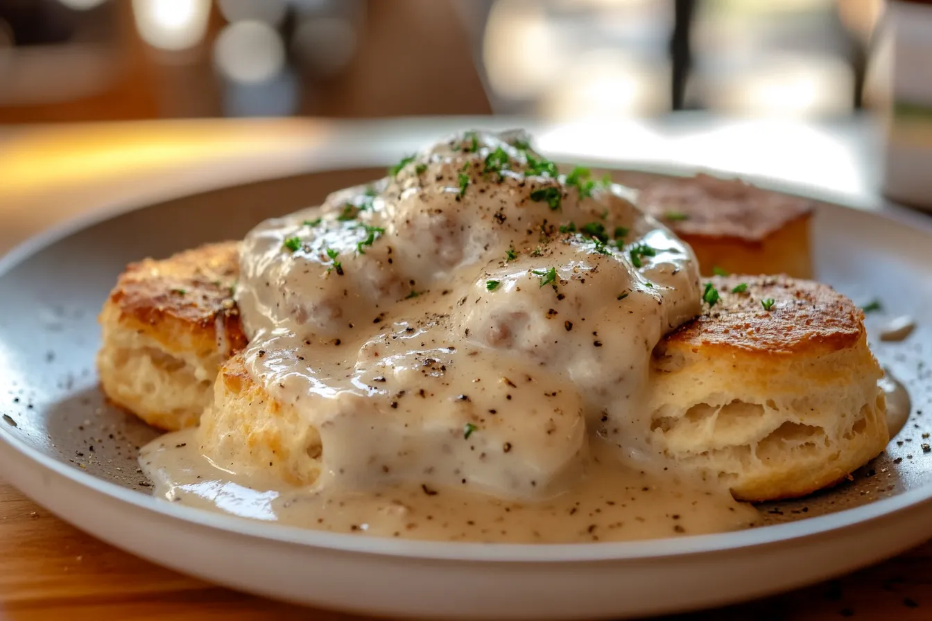 What was the original name for sausage gravy?