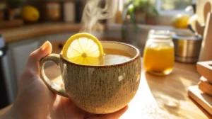Serve and Enjoy lemon balm tea