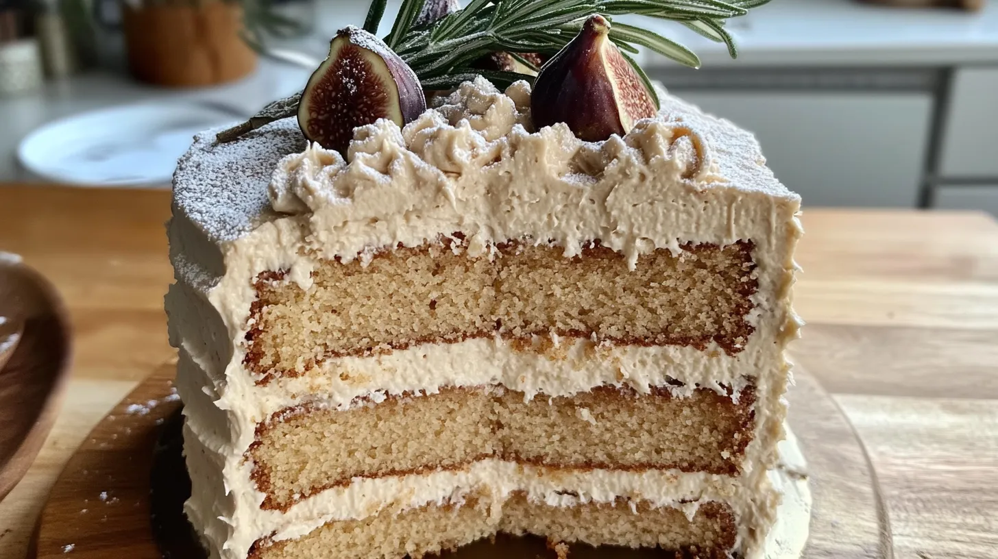 Cinnamon Cake with Rosemary and Fig