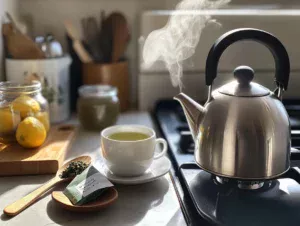 Heating the Water for Natural Mounjaro Recipe