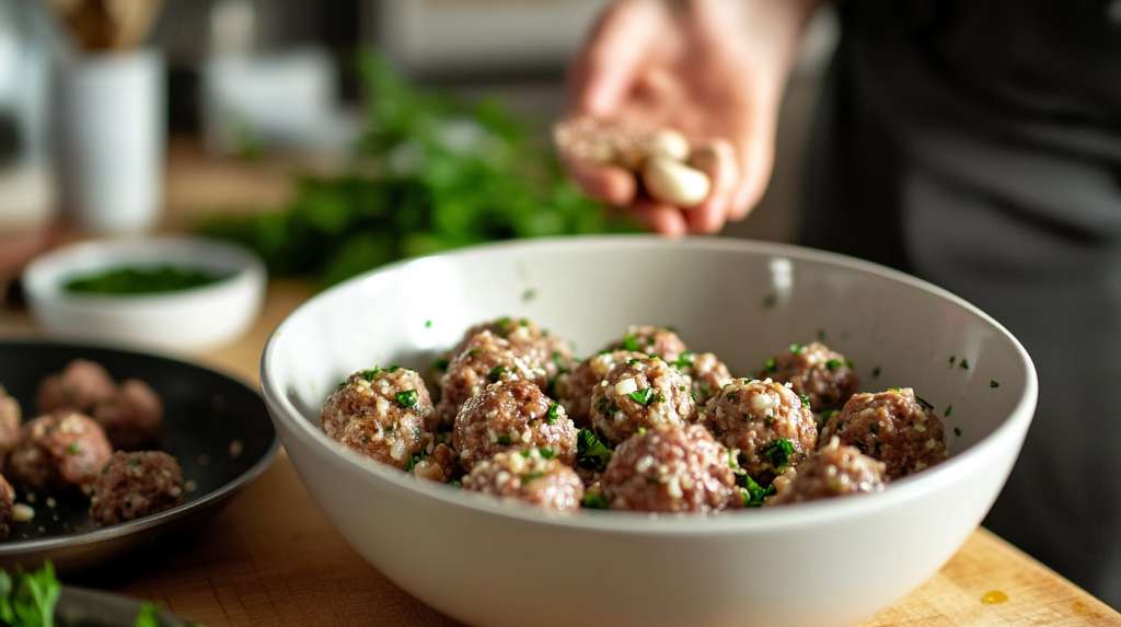 Prep the Vegan Meatballs